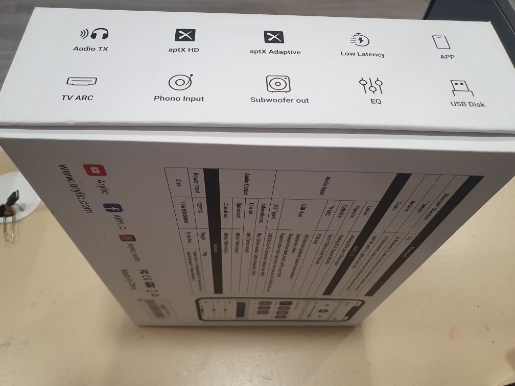 Wireless stereo pre amplifier BP50-ARYLIC