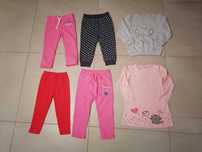 Nowe spodnie dresowe, sukienka, bluza r 98