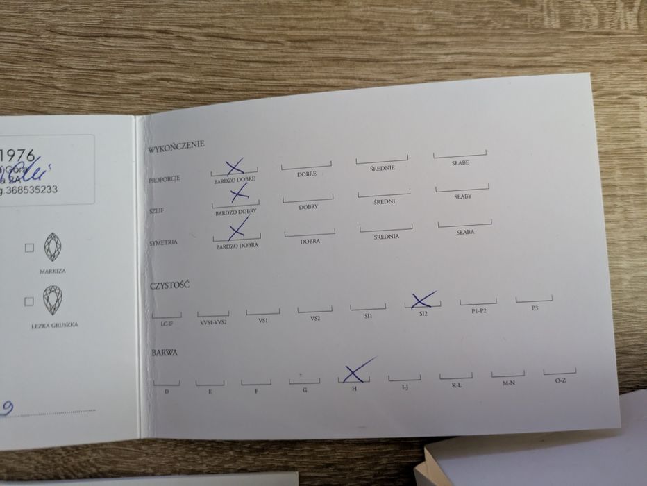 Pierścionek zaręczynowy SAVICKI: złoty 585, diament + care