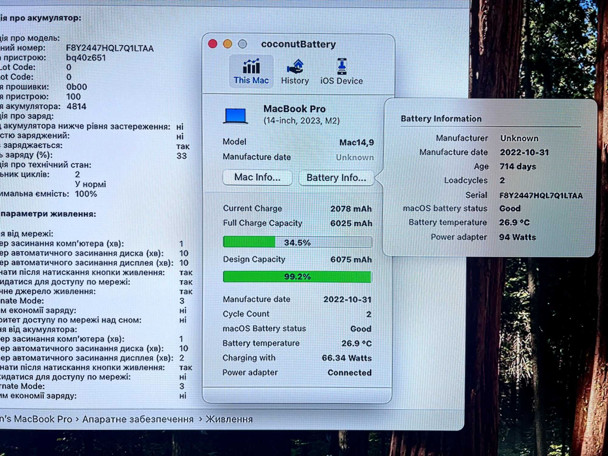 Розбірка MacBook 14 Pro 2023 A2779 (A2442 A2485) Space Gray Silver