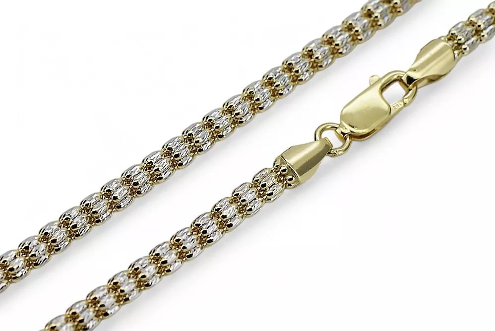 Złoty łańcuszek 14k Fantazy diamentowany cc069yw Warszawa biżuteria