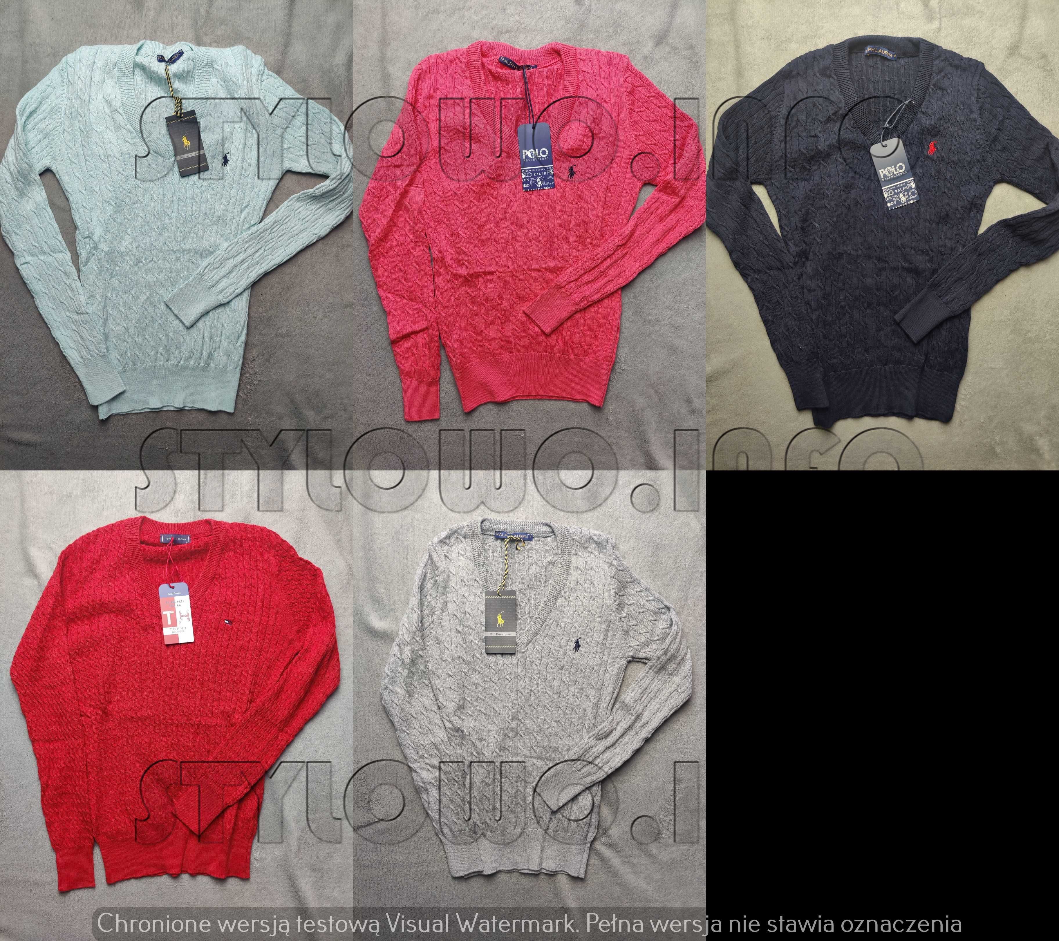 Sweter damski kolory Tommy Hilfiger Ralph Lauren sweterki