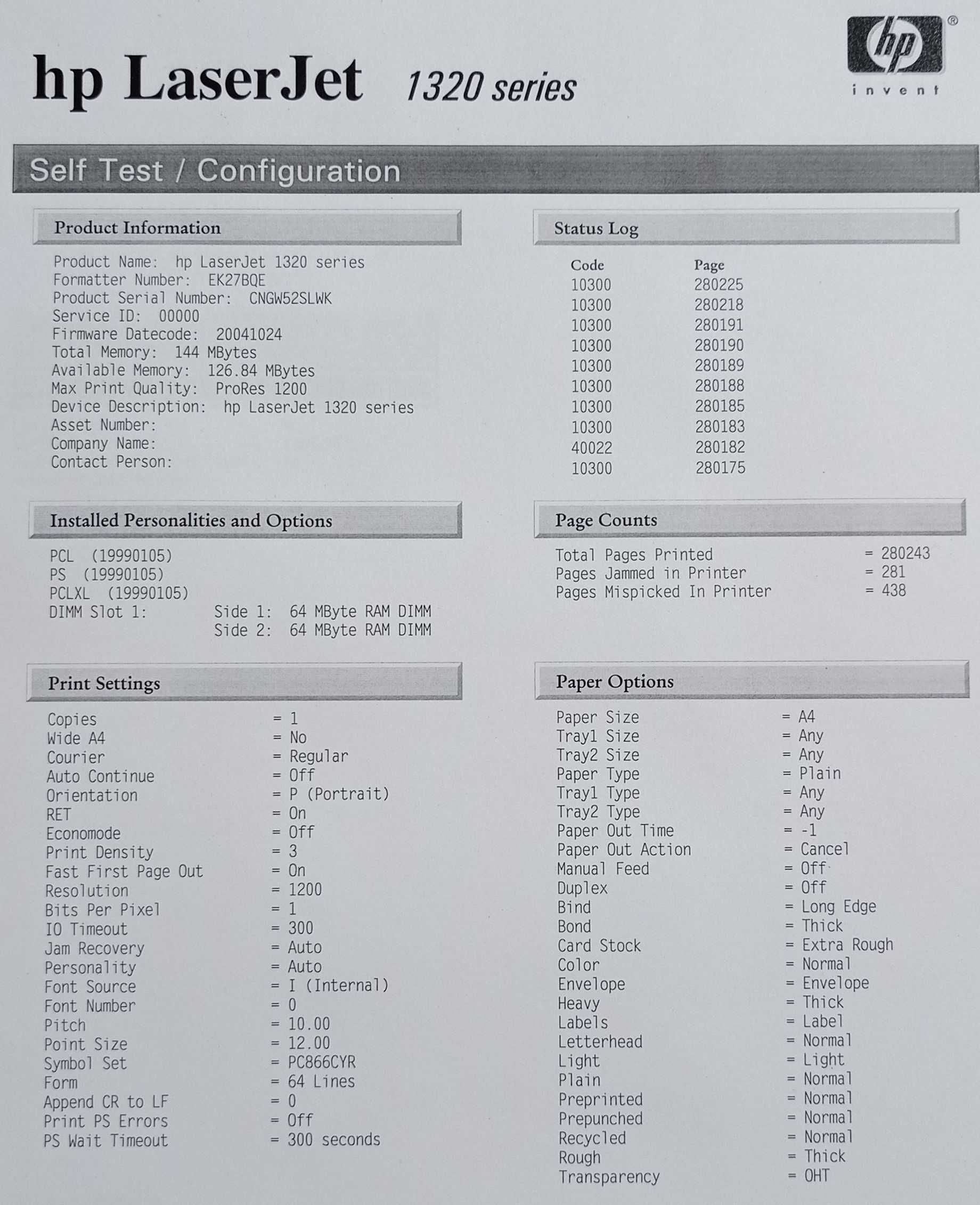 Пам'ять (ОЗП, RAM) 128MB для принтерів HP InkJet, LaserJet, OfficeJet