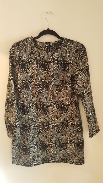 Vestido preto e branco da Zara como novo