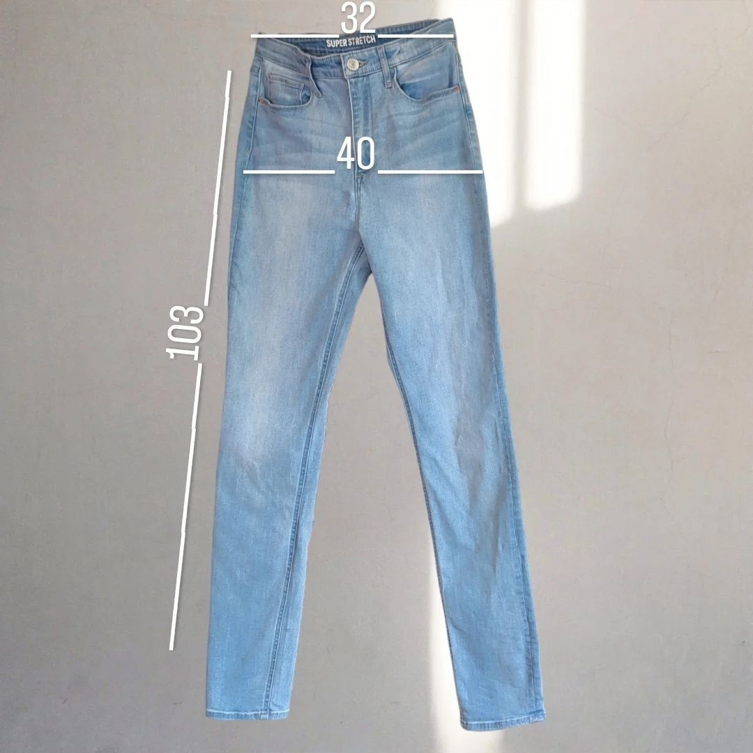 Джинси slim skinny sky blue від H&M