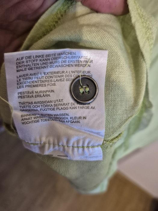 Sukienka letnia damska plażowa miejska len z domieszką mięta XXL