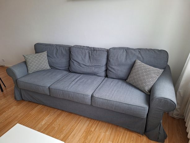 Ikea Evertsberg sofa trzyosobowa rozkładana jak nowa