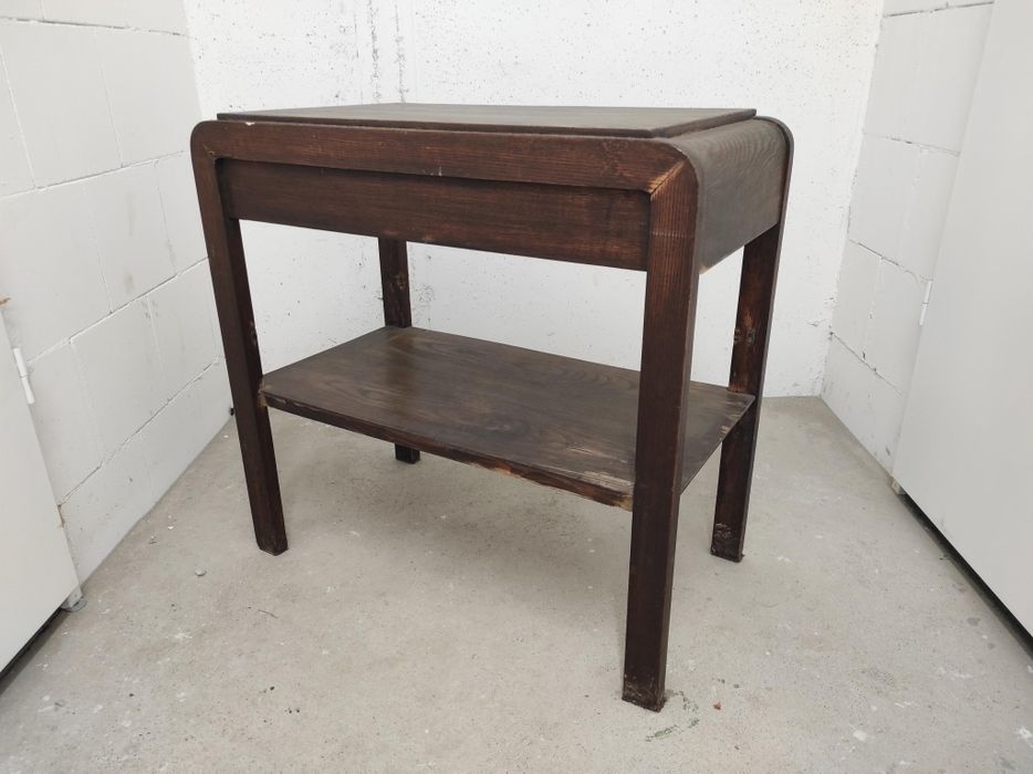 Stolik pod radio typu 640-B art deco lata 50. PRL vintage konsola