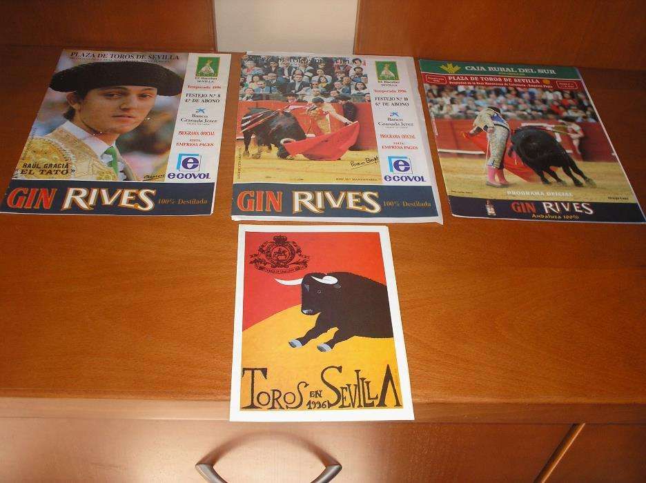 Panfletos tourada em Sevilha