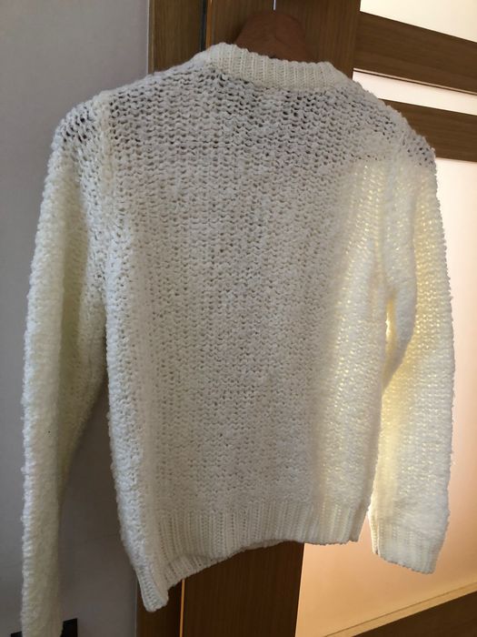 Sweterek nowy bialy r. 146 / 152 nowy z metka komunia