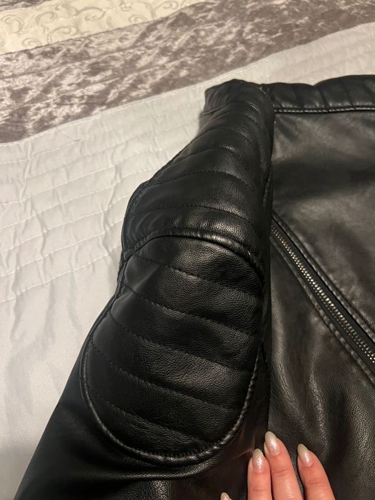 Jaqueta de homem em Napa preta