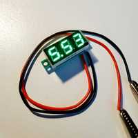Woltomierz cyfrowy zielony LED 0.28” DC 2.5-30V.