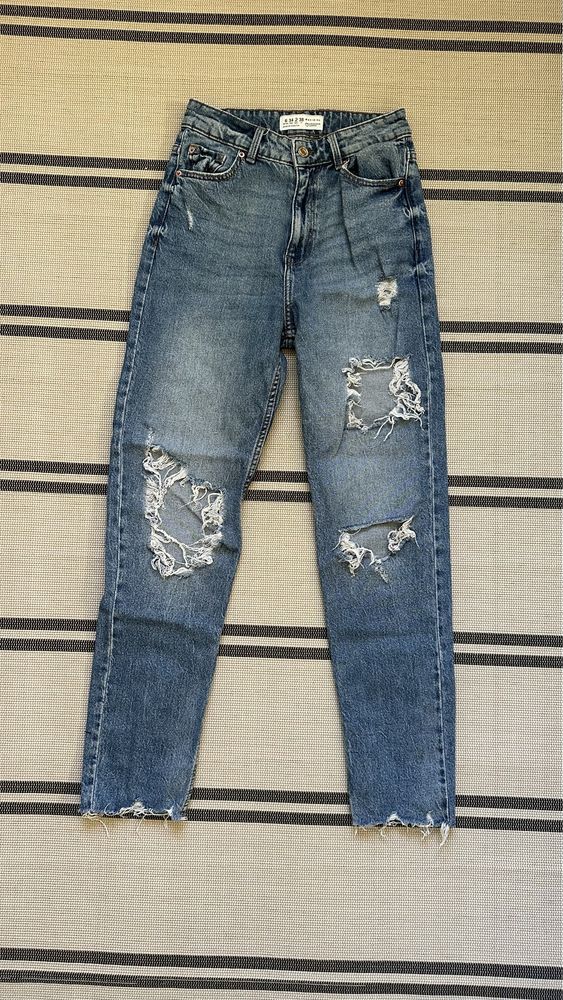 Джинси MOM XS Primark Denim Co рвані