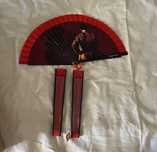 NOVOS Leques pintados à mão com touros