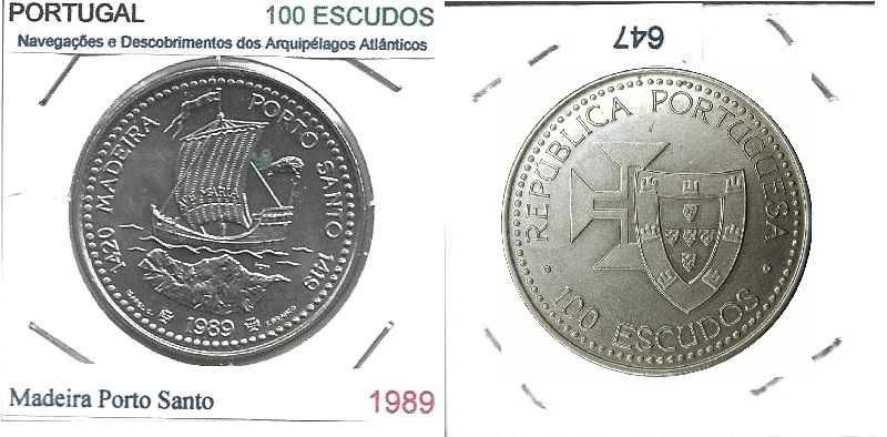 Madeira - Porto Santo  - - - 100$00 - 1989 - - - - - Moeda