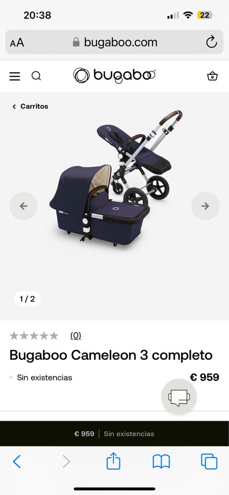 Carrinho bebe Bugaboo Cameleon 3
