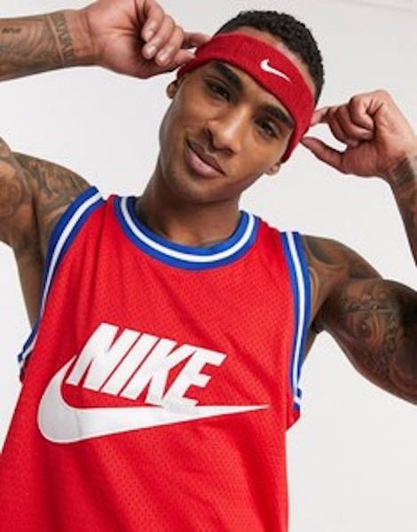Пов'язка на голову Nike Swoosh махрова повязка на голову, чорна