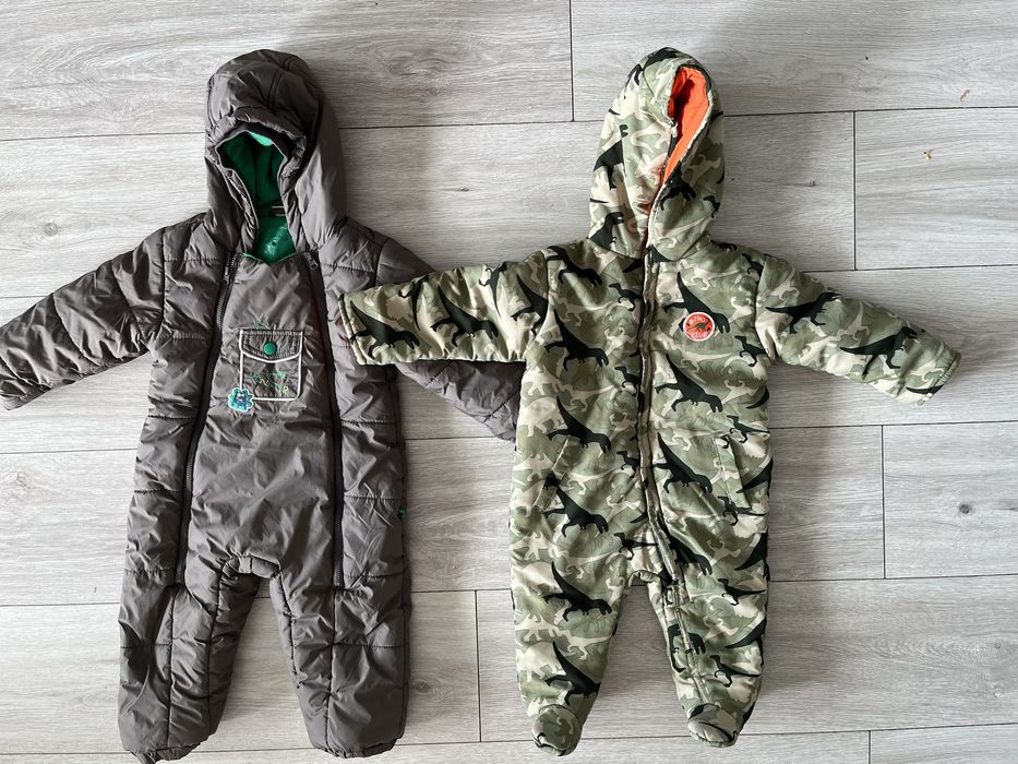 Kombinezon na zimę dla niemowlaka zestaw 2 szt rozmiar 6-12 miesięcy