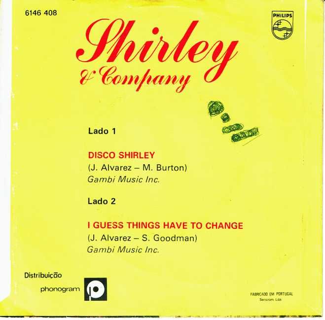 Shirley & Company – Disco Shirley - 7" 45 RPM 1975