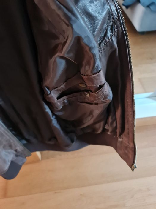 Casaco pele M (castanho) - pele