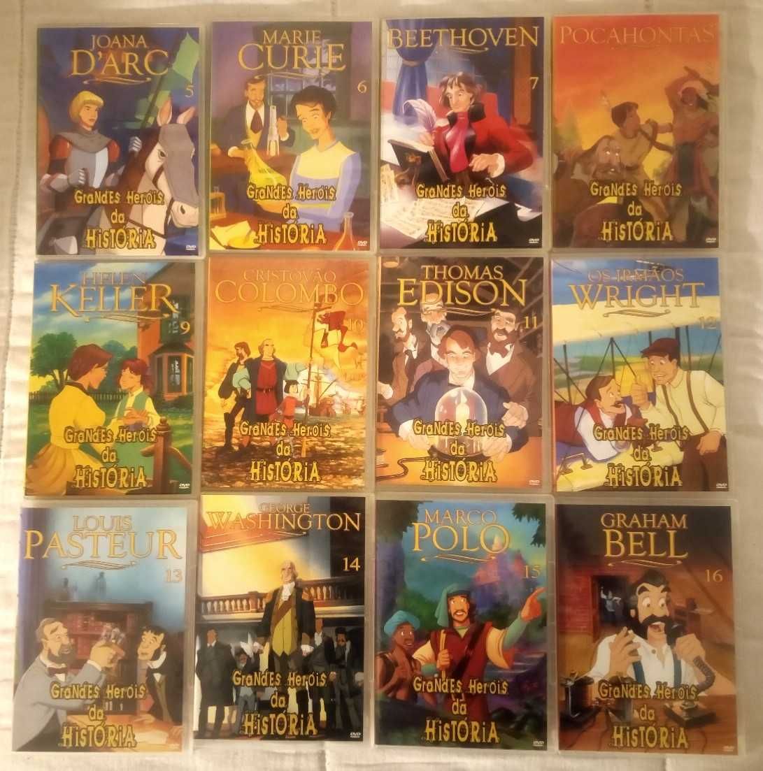 DVDs "Grandes Heróis da História"