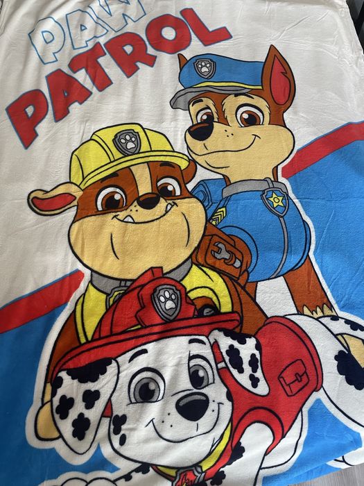 Плед покривало щенячий патруль paw patrol дитячий плед 130х170