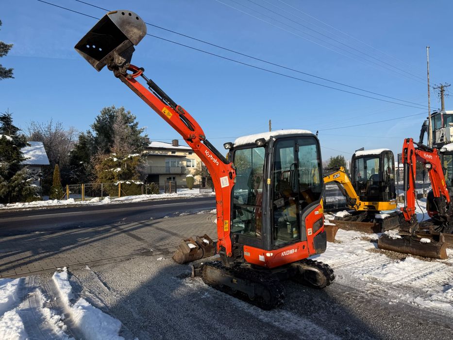 Mini koparka Kubota KX018-4 z 2019r. 3 łyżki 1,8 tony 1 WŁ Salon PL