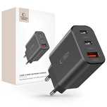 Ładowarka Tech-Protect NC30W sieciowa 2x USB-C PD 30W / USB-A QC 3.0 -