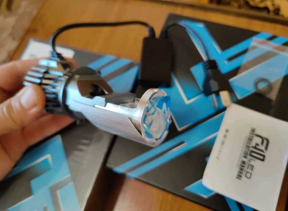 Автосвет bi-led мини линзы f40 headlight h4