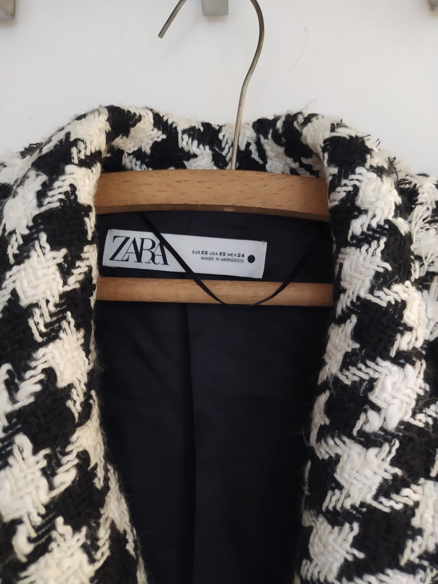 Żakiet pepitka Zara r. XS