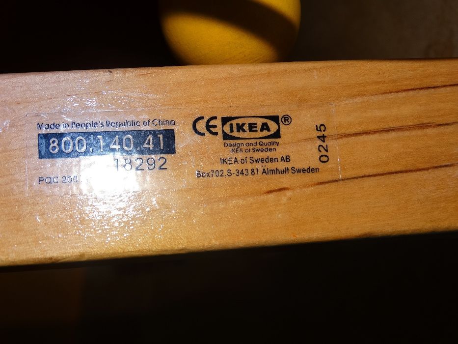 MULA zabawka edukacyjna przekładanka duża kolorowa drewniana IKEA