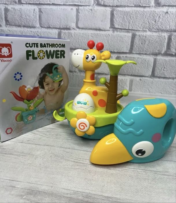 Гра для ванни «Жирафчик» (лійка, присоски, рухомі елементи)