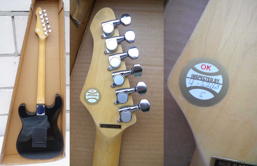 Gitara elektryczna SIOUX Vintage nowa Made in Indonesia + pokrowiec