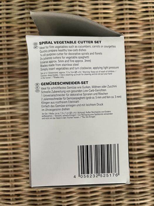 Set cortador de verduras