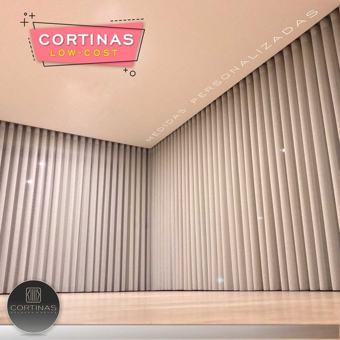 Cortinas de Onda Perfeita (por medida)