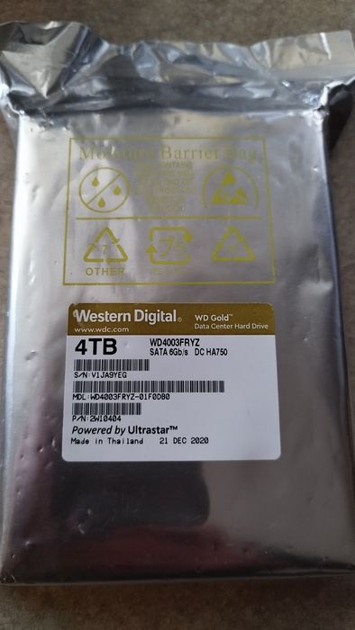 Dysk Twardy Dysk HDD WD GOLD 4TB NAJLEPSZY na rynku