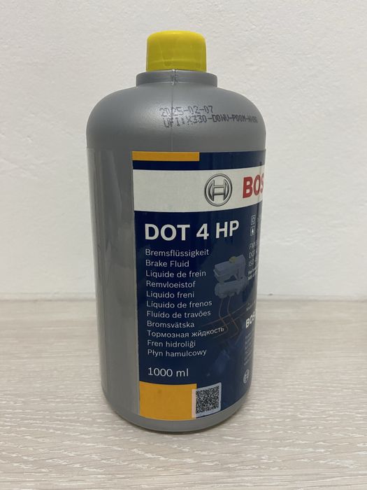 Гальмівна рідина Bosch HP DOT 4 ABS, ESP, 1 л