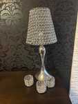 Lampa nocna glamour + 3 świeczniki – komplet