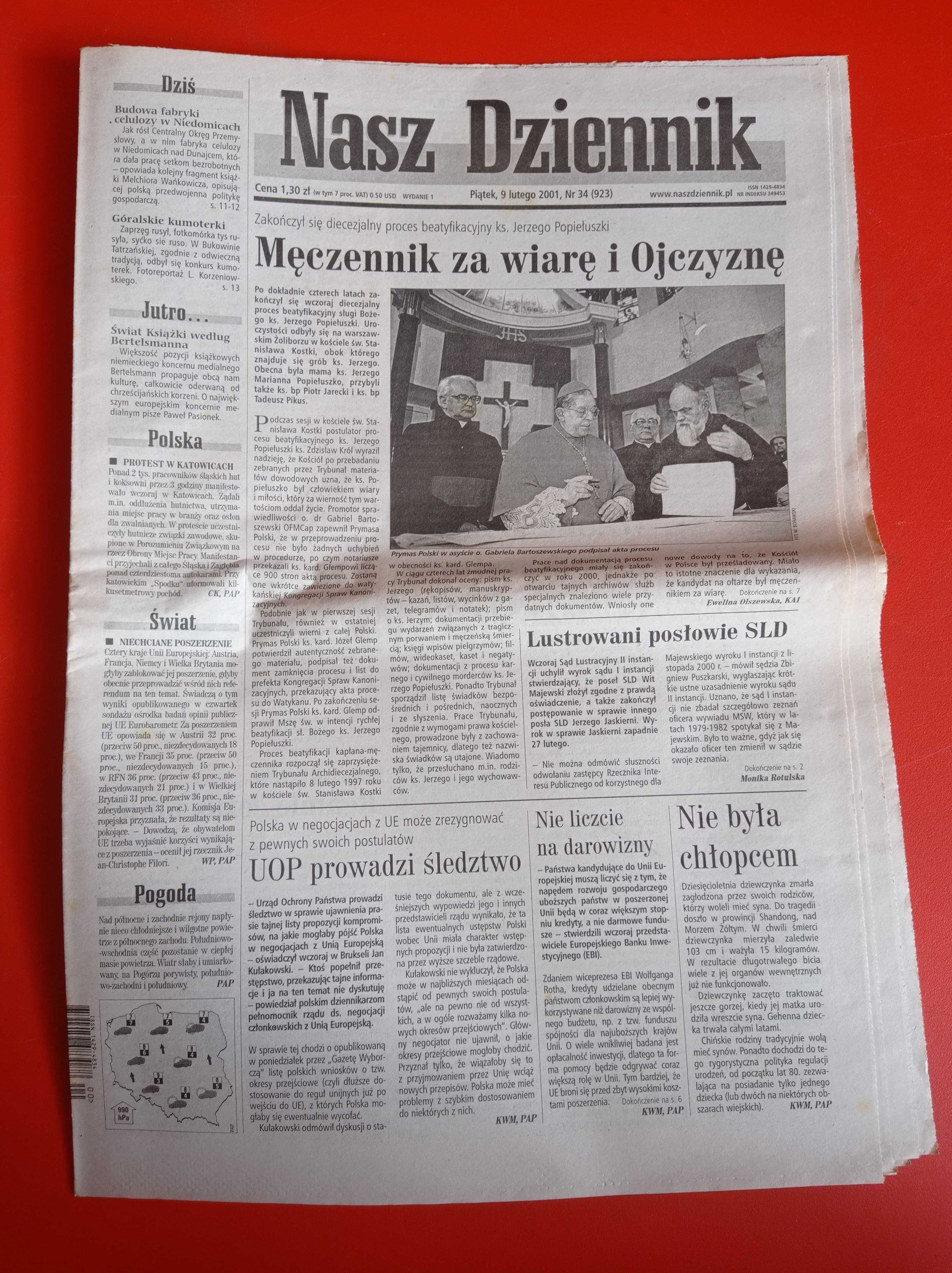 Nasz Dziennik, nr 34/2001, 9 lutego 2001
