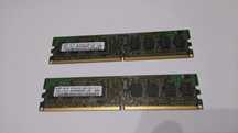 2x pamięci Ram 1GB 1Rx8 PC2-5300U DDR2 667Mhz
