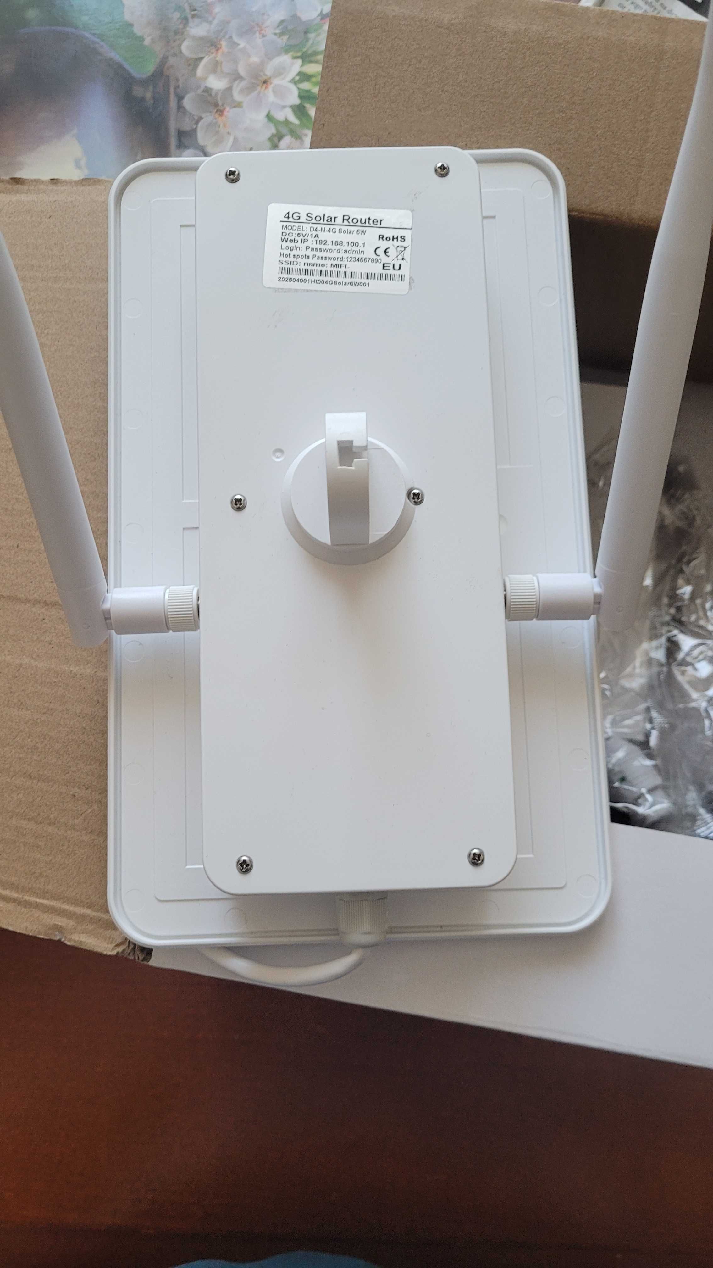 Solarny ruter WIFI na karte sim