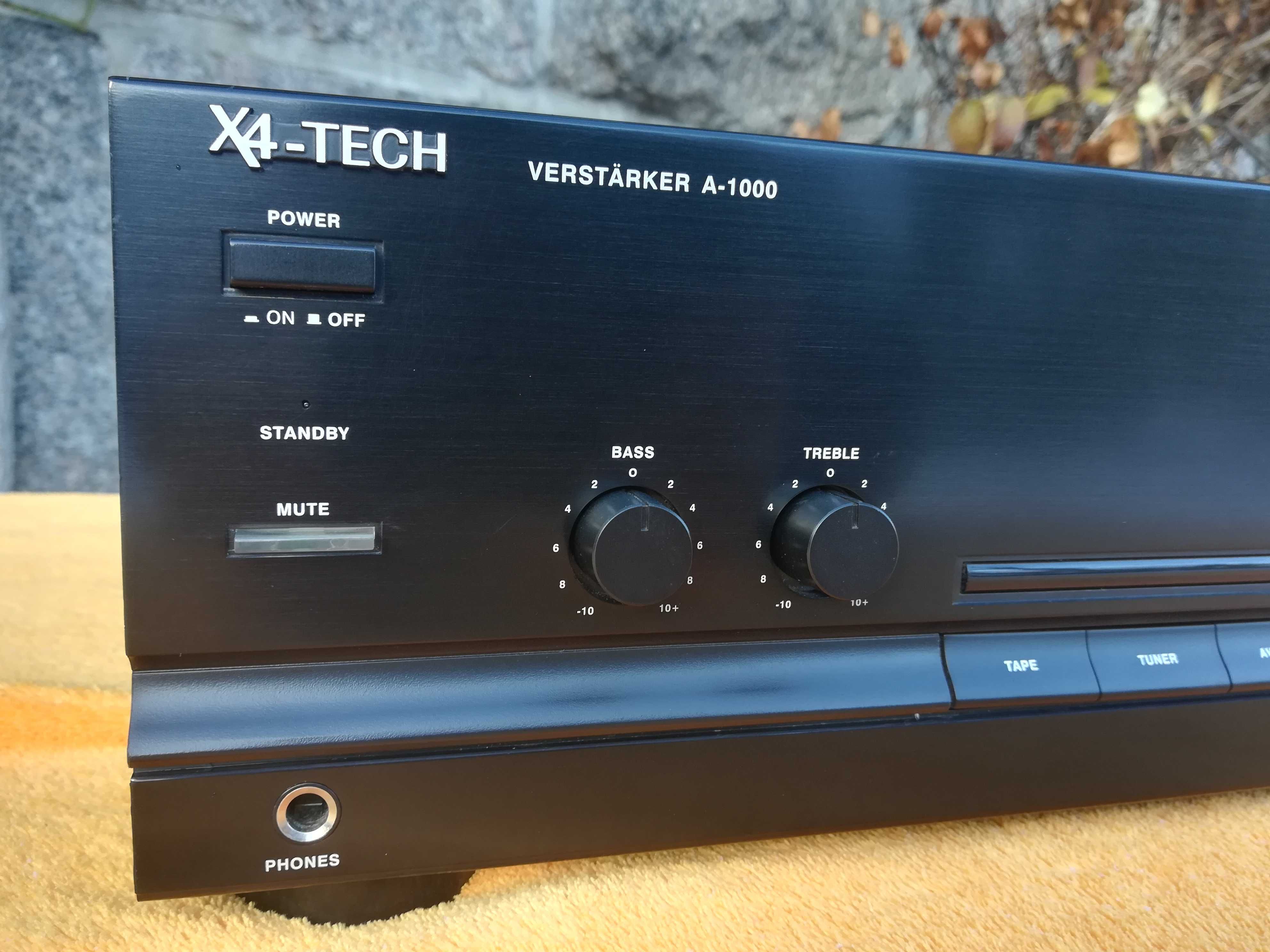 X4-TECH A-1000 Niemiecki Wzmacniacz Zintegrowany Stereo hi-fi