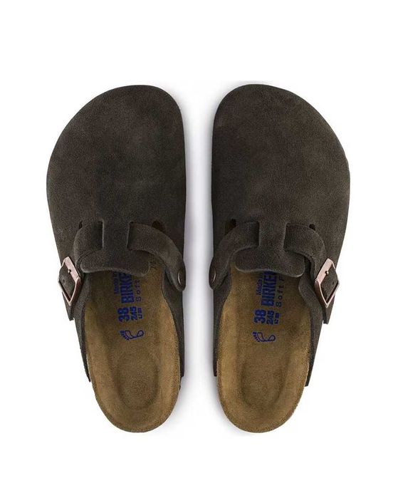 Сабо Birkenstock Boston Soft Footbed Suede Leather Mocha