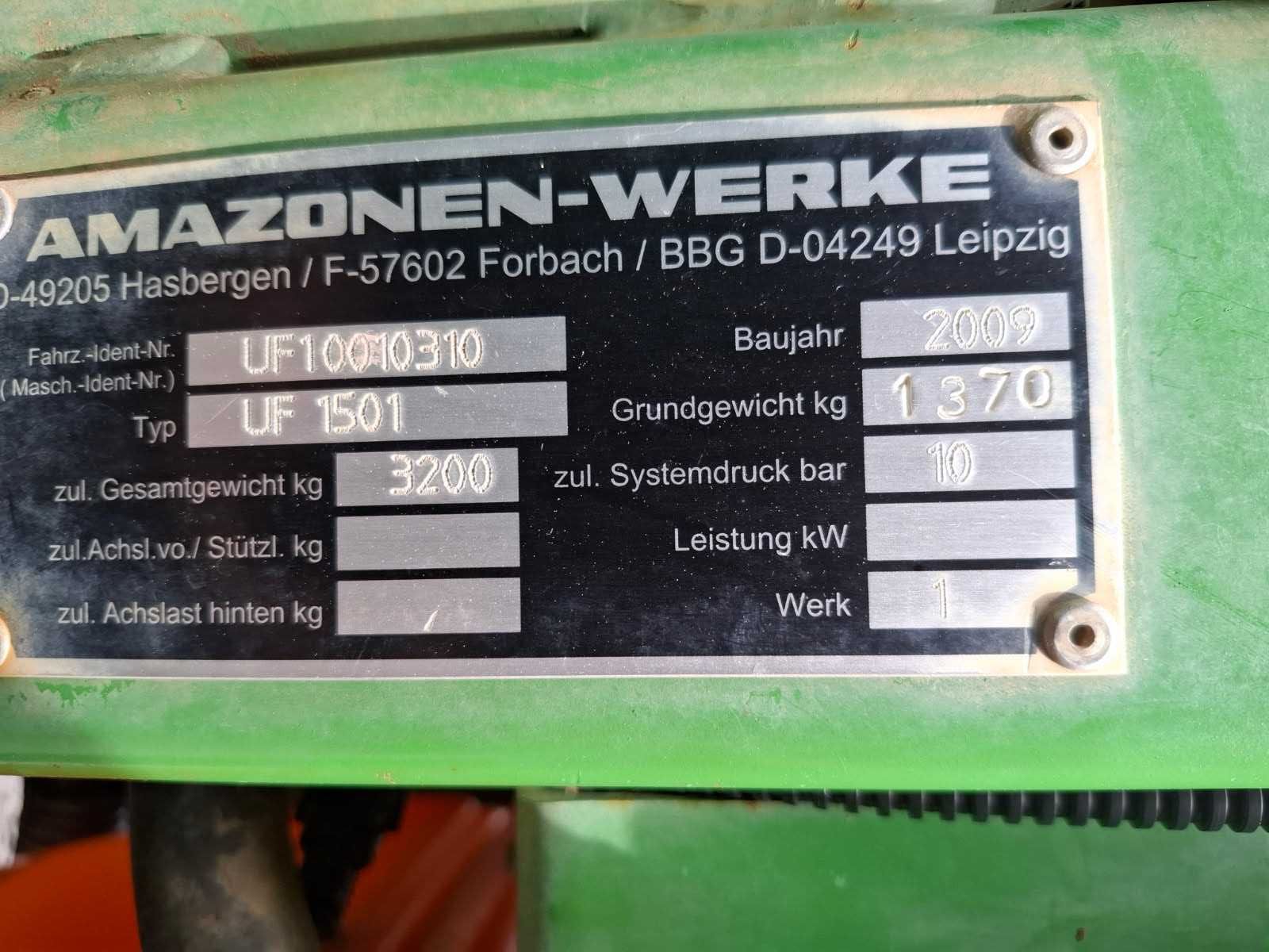 Opryskiwacz Amazone UF 1501