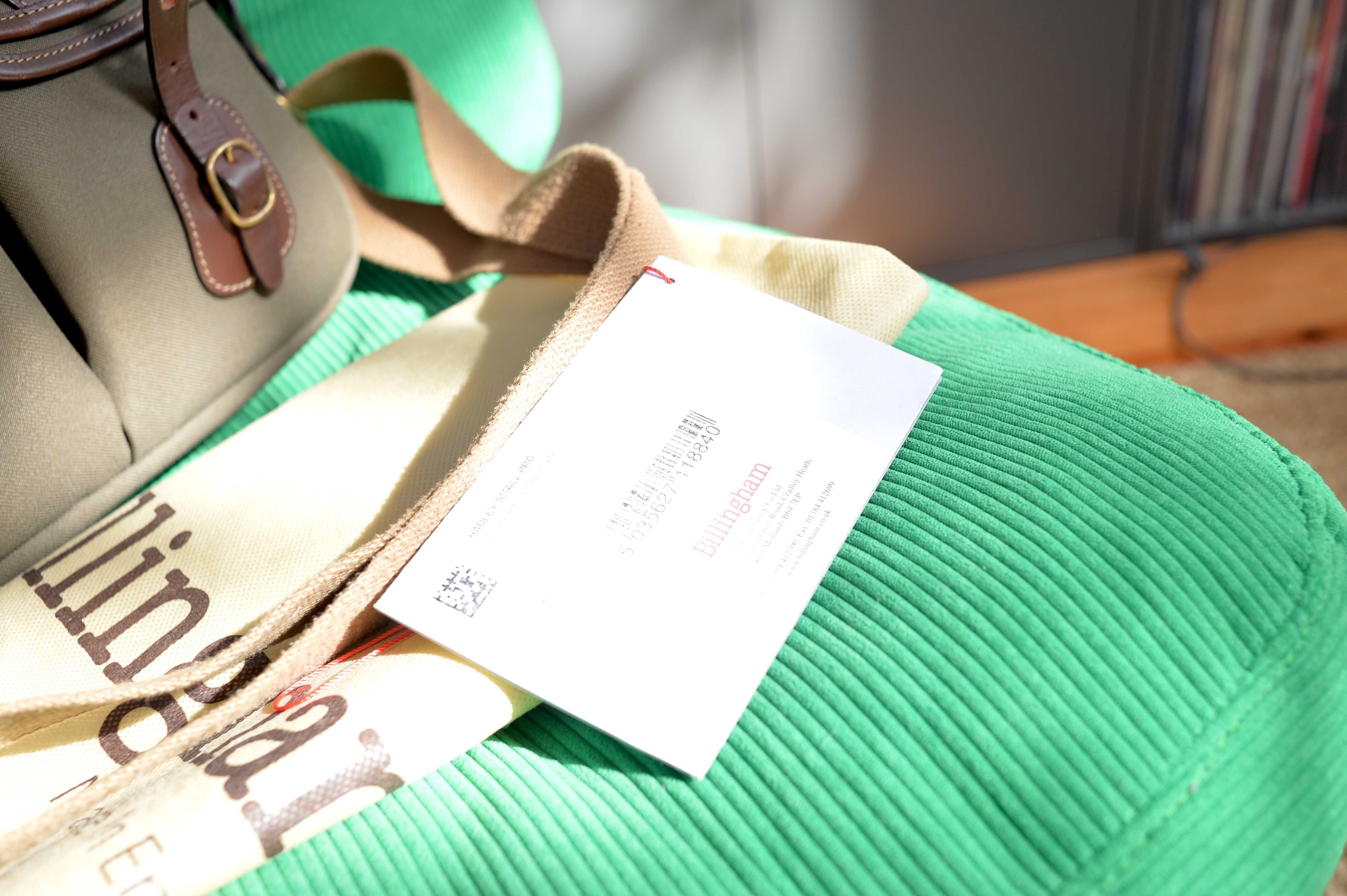 Billingham Hadley Small Pro, Sage FibreNyte/Chocolate Leather