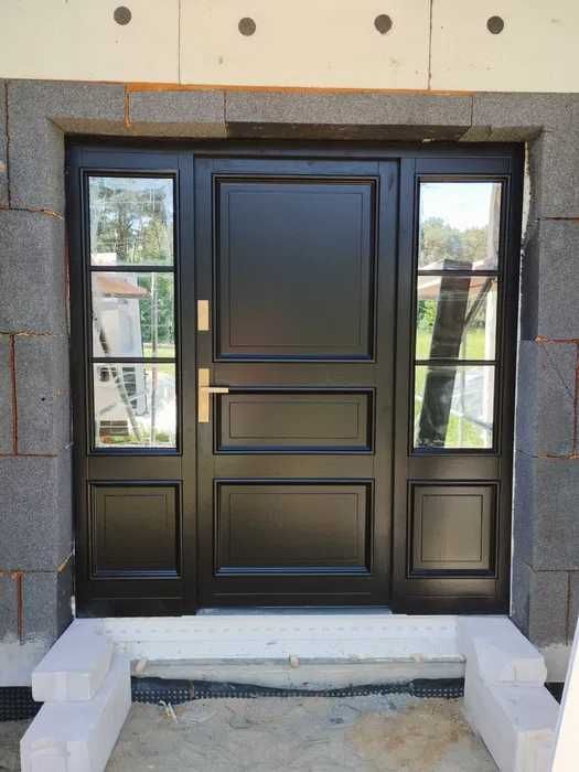 Drzwi zewnętrzne dębowe!dostawa GRATIS!Czyste Powietrze! Montaż!Ral!