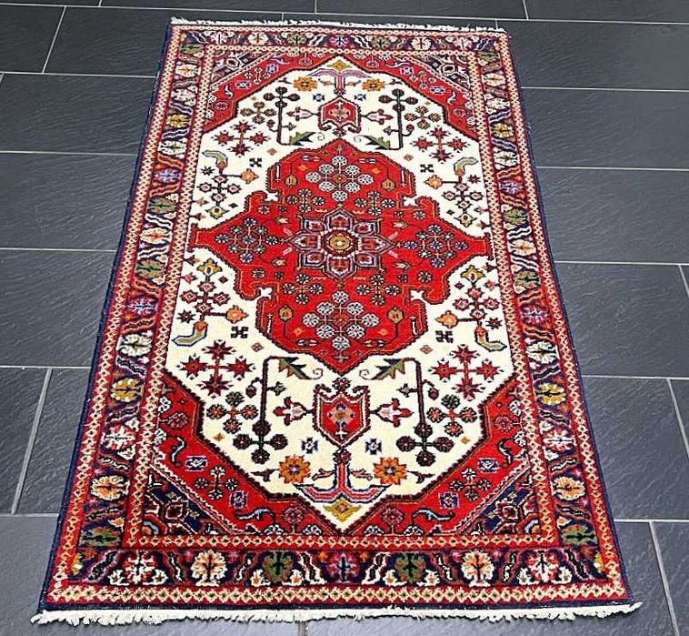 Tapete PERSA HERIZ Art Deco - Lã s/Algodão - 165 cm x 95 cm - PERFEITO