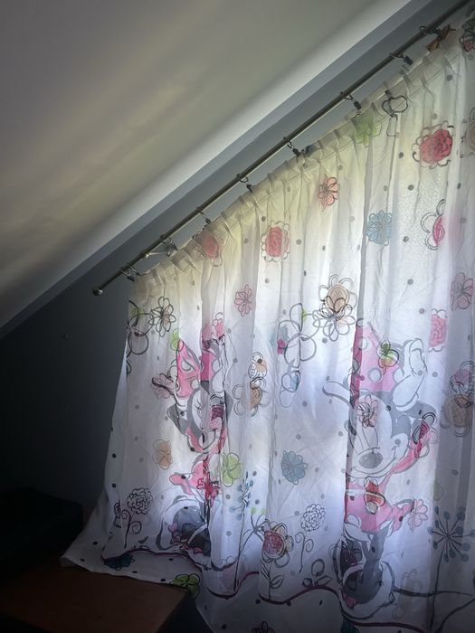 Firanka i zaslona z myszka miki dla dziewczynki