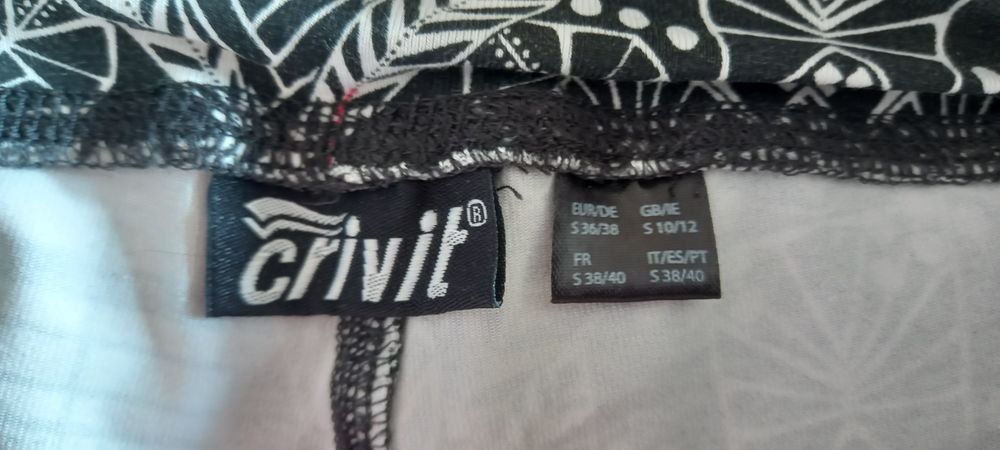 Nowe sportowe legginsy getry rozm Eur S 36/38 Crivit