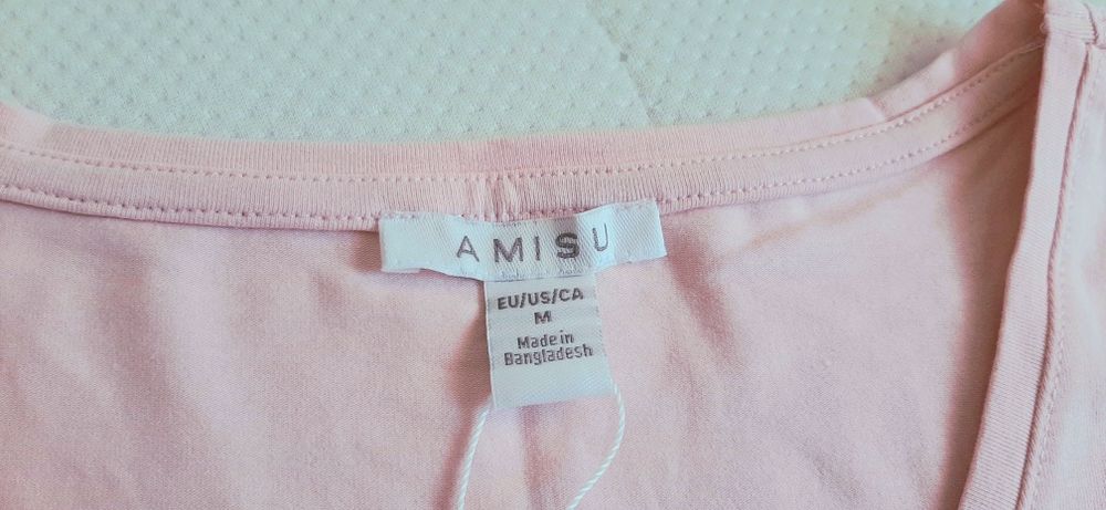 Koszulka pudrowy róż S/M